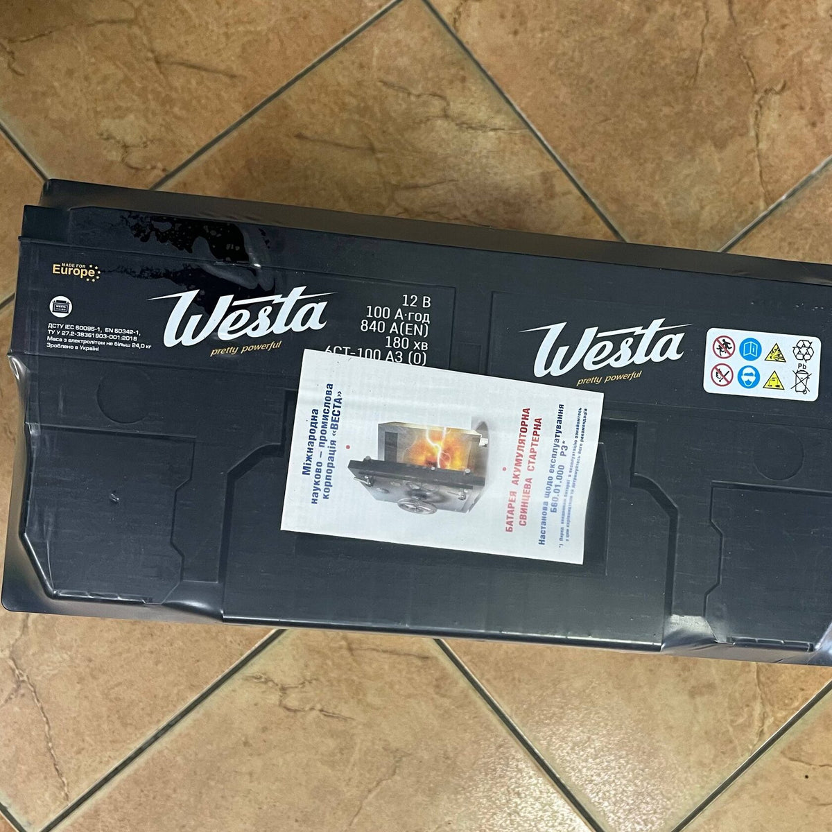 Аккумулятор Westa Pretty Powerful 100Ah 840A