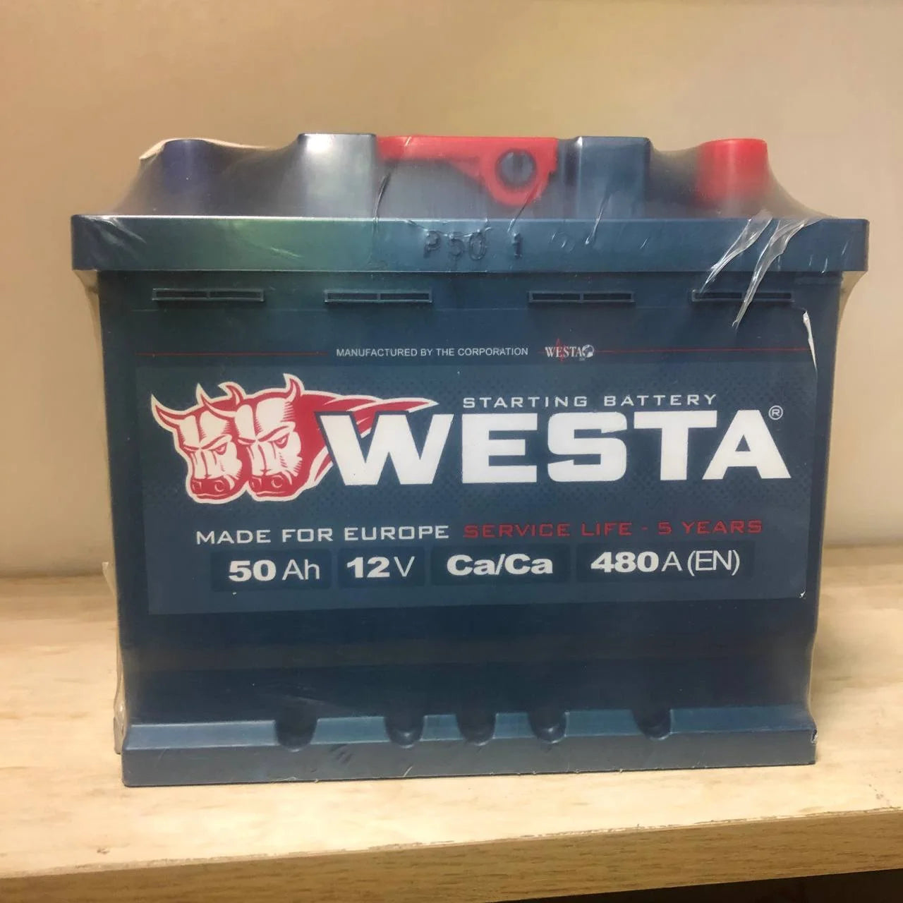 Аккумулятор WESTA 50Ah 480A