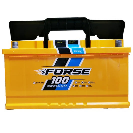 Аккумулятор FORSE Premium 100Ah, вид спереди