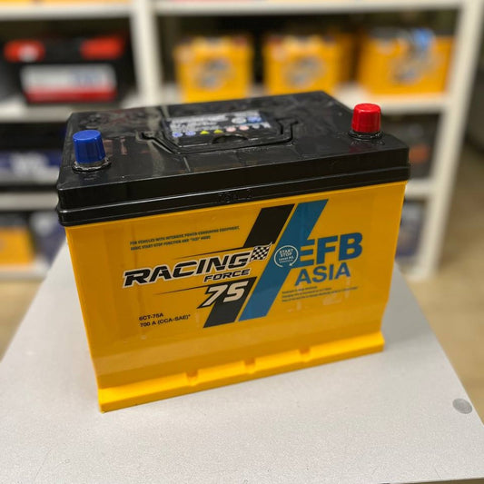 Аккумулятор RACING FORCE EFB 75Ah Asia START STOP