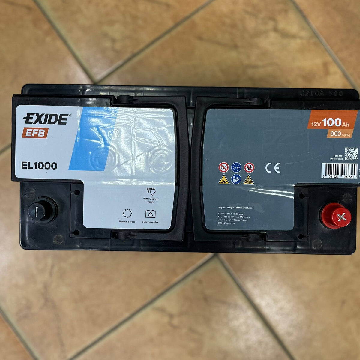 Аккумулятор EXIDE EFB 100Ah 900A Start-Stop