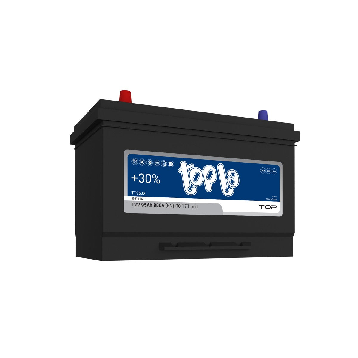 Аккумулятор Topla Top 95Ah Asia 850A, плюс слева (TT95JX)