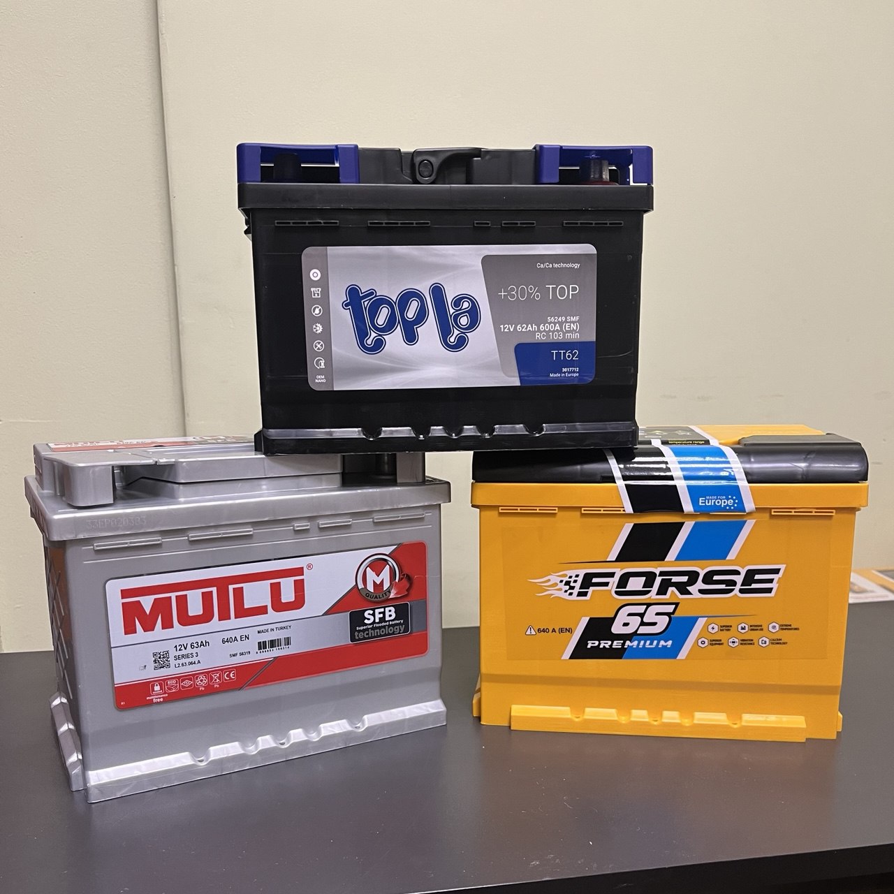 Аккумуляторы 55-65 Ah