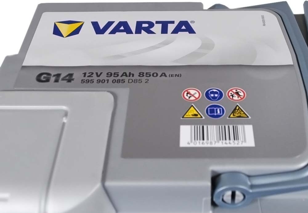 Аккумулятор VARTA SILVER DYNAMIC AGM 95Ah 850A (A5), этикетка сверху