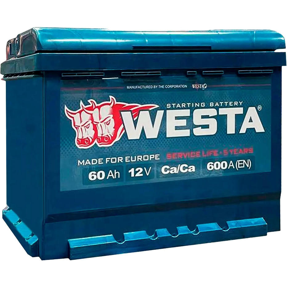 Аккумулятор WESTA 60Ah 600A