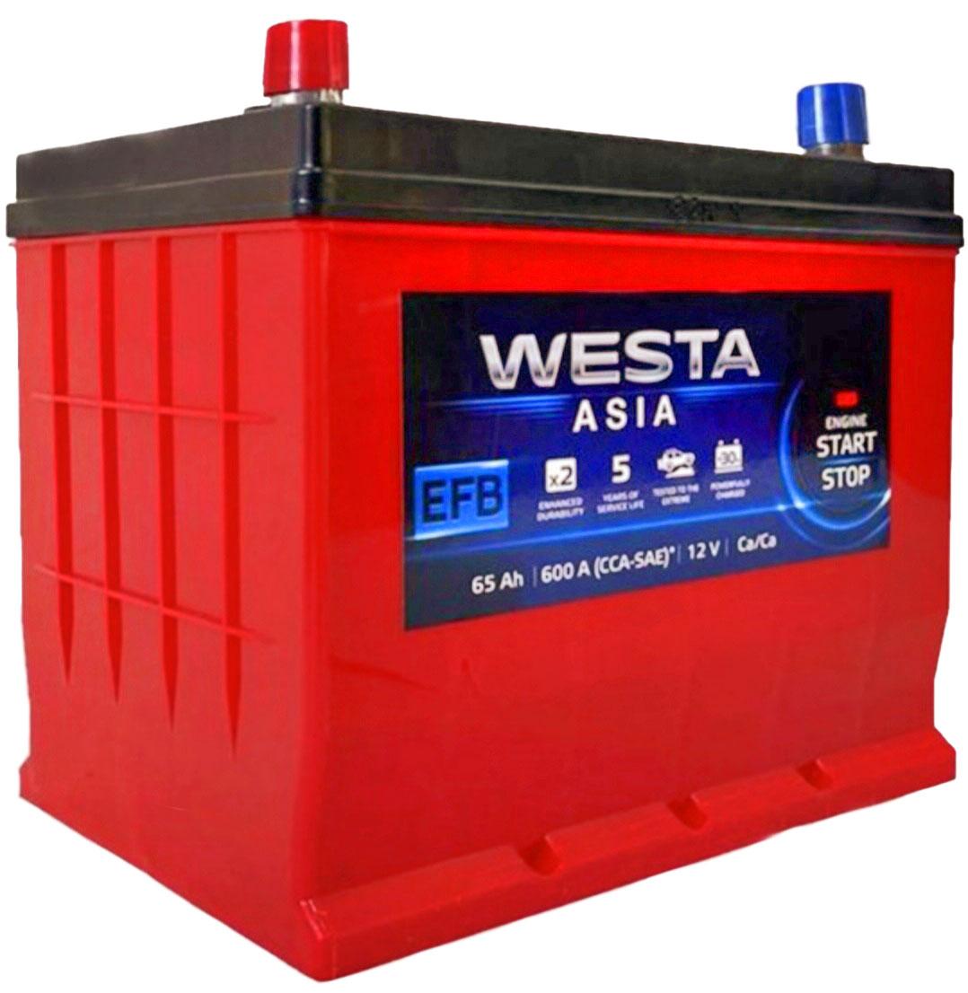 Аккумулятор WESTA EFB 65Ah 600A Asia Start-Stop, ещё ракурс