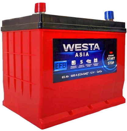 Аккумулятор WESTA EFB 65Ah 600A Asia Start-Stop, ещё ракурс