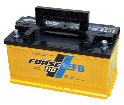 Аккумулятор Forse 110Ah EFB, вид сверху
