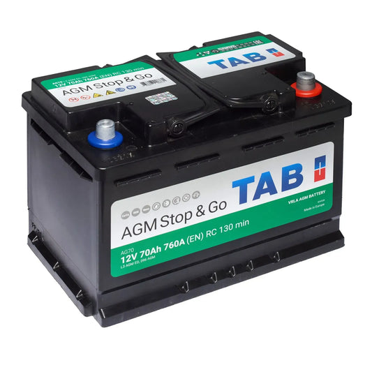 Аккумулятор TAB AGM 70Ah 760A, фото 2