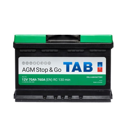 Акумулятор TAB AGM 70Ah 760A