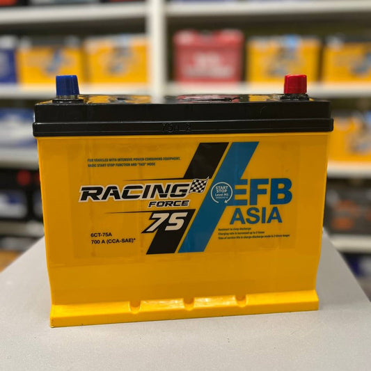Аккумулятор RACING FORCE EFB 75Ah Asia START STOP