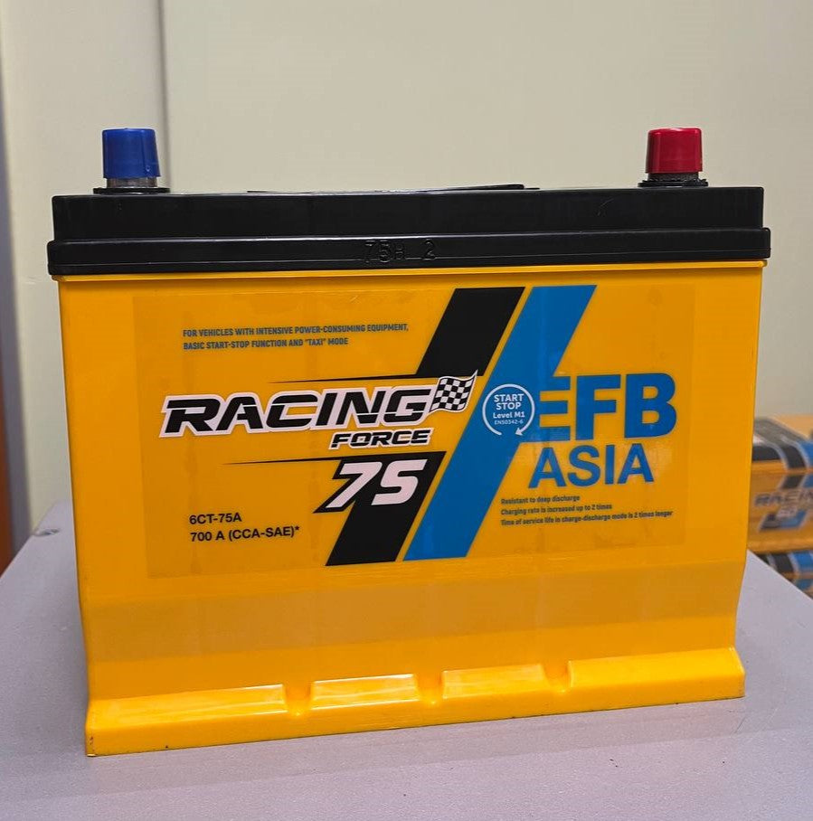 Аккумулятор RACING FORCE EFB 75Ah Asia START STOP