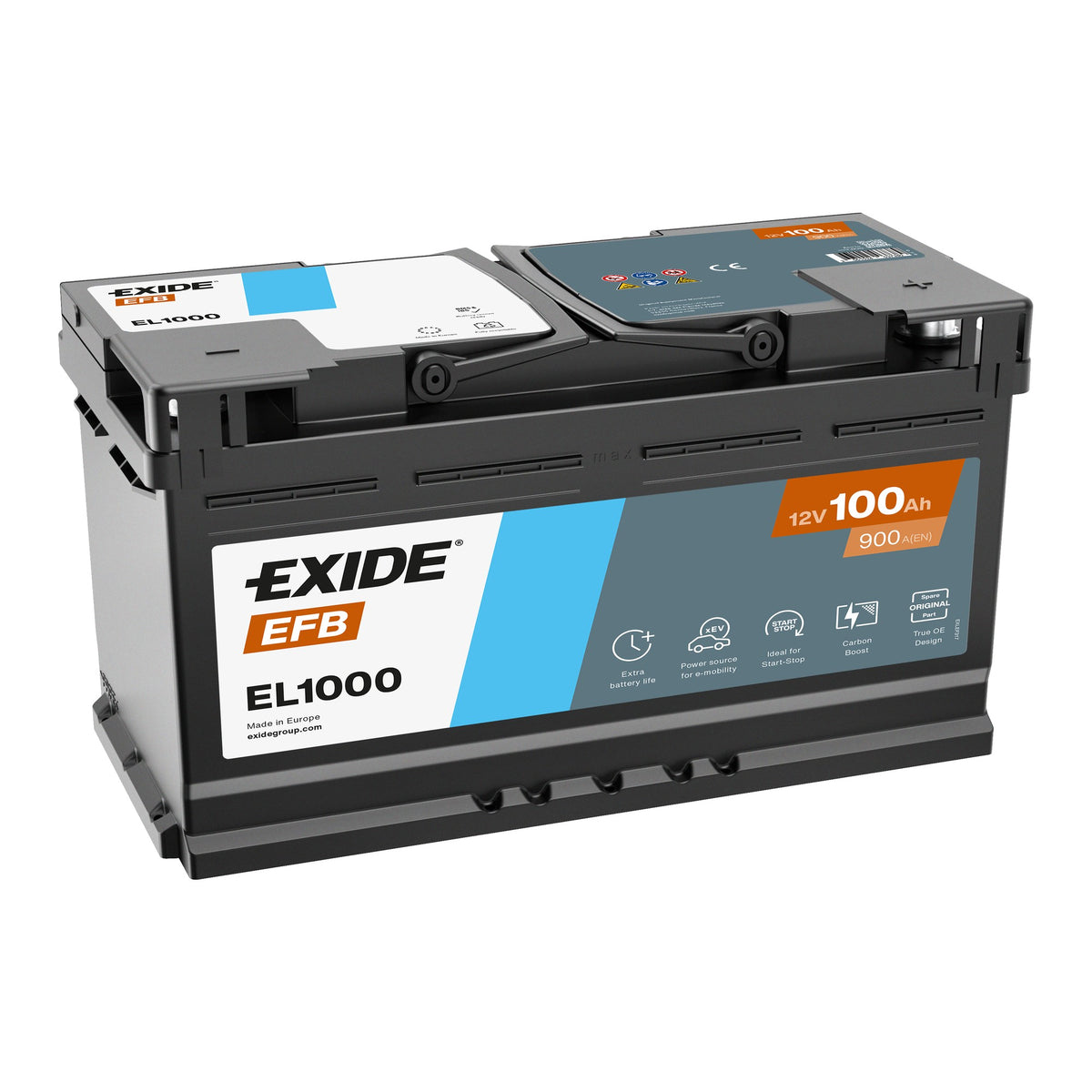 Аккумулятор EXIDE EFB 100Ah 900A Start-Stop