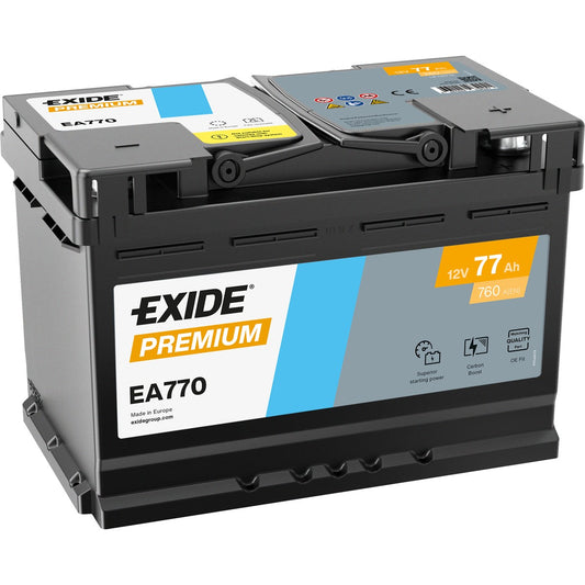 Аккумулятор EXIDE Premium 77Ah 760A (EA770)