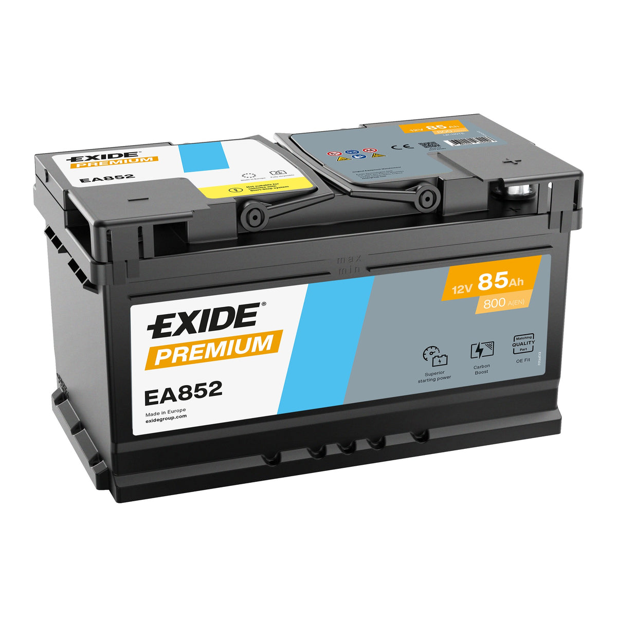 Аккумулятор EXIDE Premium 85Ah 800A