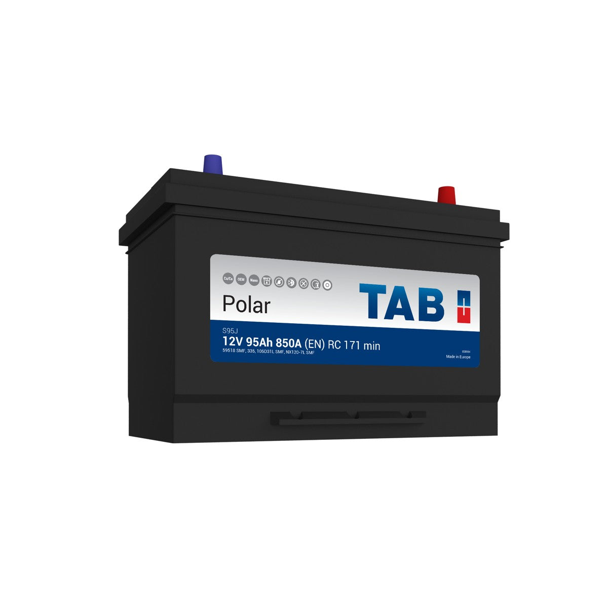 Аккумулятор TAB Polar 95 Asia 850A, плюс справа (S95J)