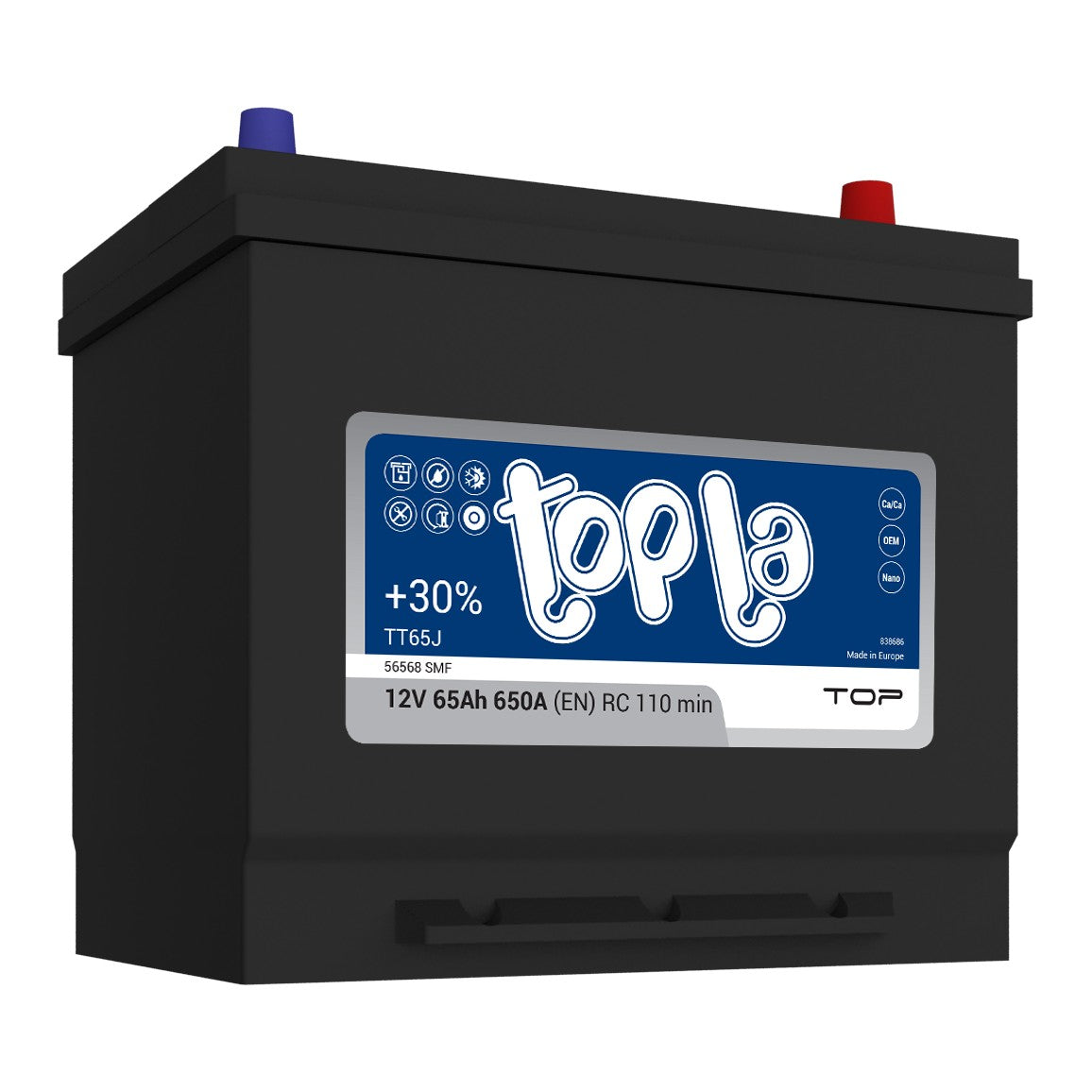 Аккумулятор Topla Top 65Ah Asia 650A