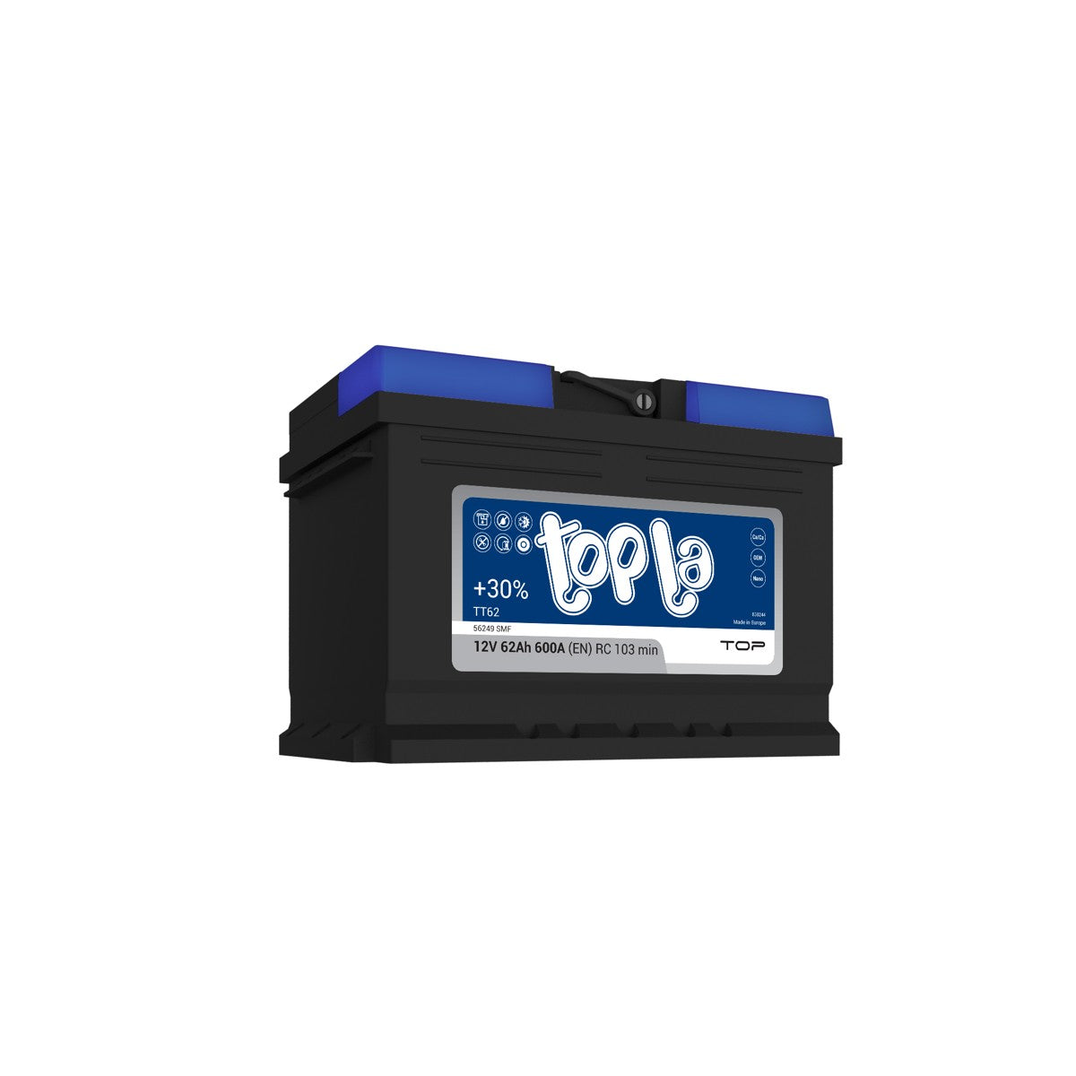 Аккумулятор Topla Top 62Ah 600A (TT62)